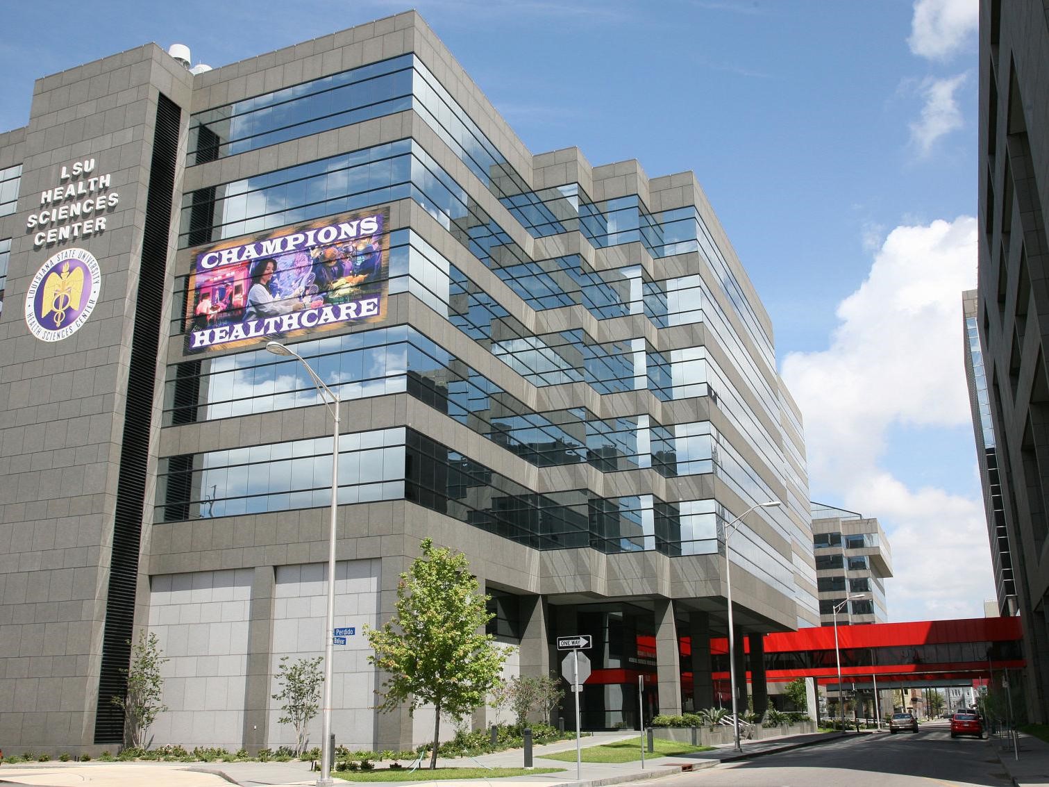 Exterior of the School of Allied Health and Nursing Building